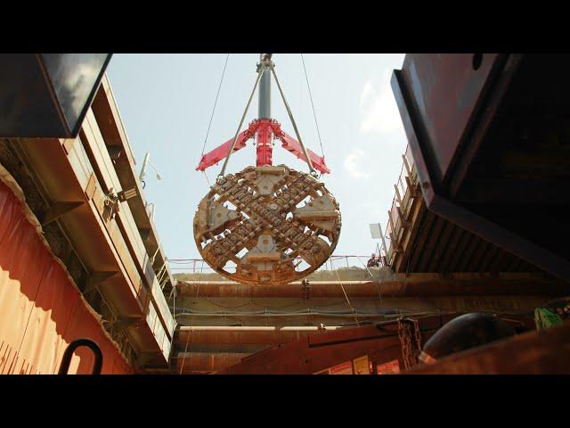 Broadway Subway Project, Tunnel Boring Machine (TBM) Disassembly