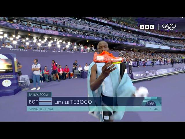 LETSILE TEBOGO 200M OLYMPIC CHAMPION PARIS 2024