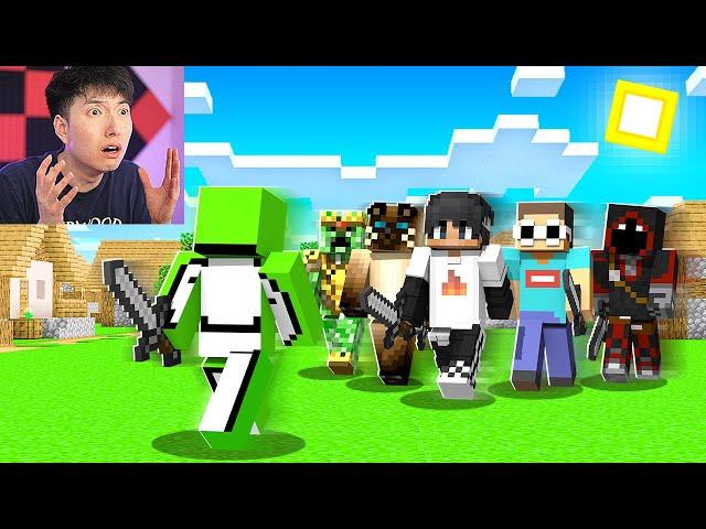 I Reacted to Dream's Minecraft SPEEDRUN vs 5 HUNTERS! *INSANE*