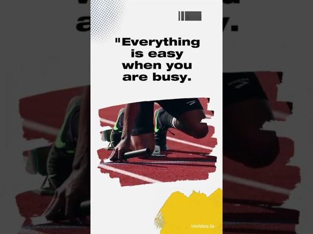 Everything is easy when you are busy #mrs Quote
