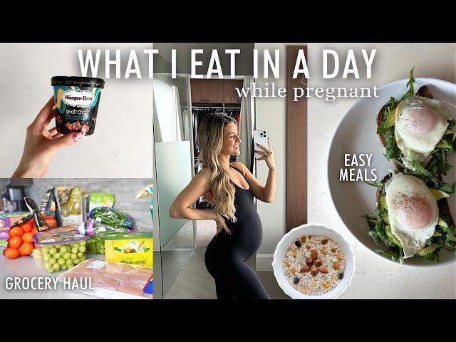 Full Day of Eating Pregnant *Realistic* | 3rd trimester