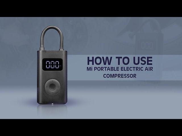 Mi Portable Electric Air Compressor: How to Use