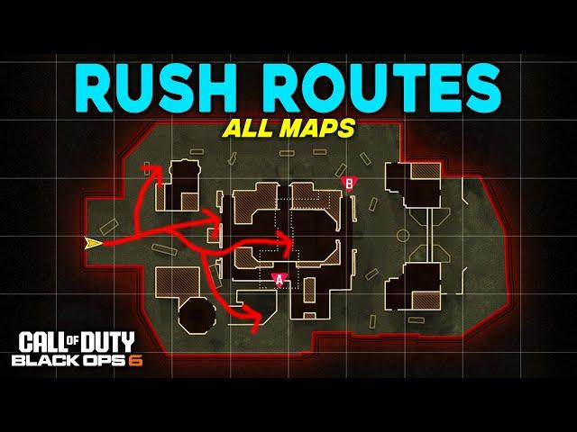 BEST Black Ops 6 Search and Destroy Rush Routes on ALL MAPS! (BO6 SnD Tips)