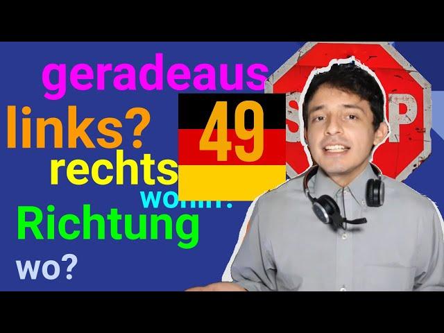 Indicaciones de DIRECCIÓN en Aleman - Aprender Alemán