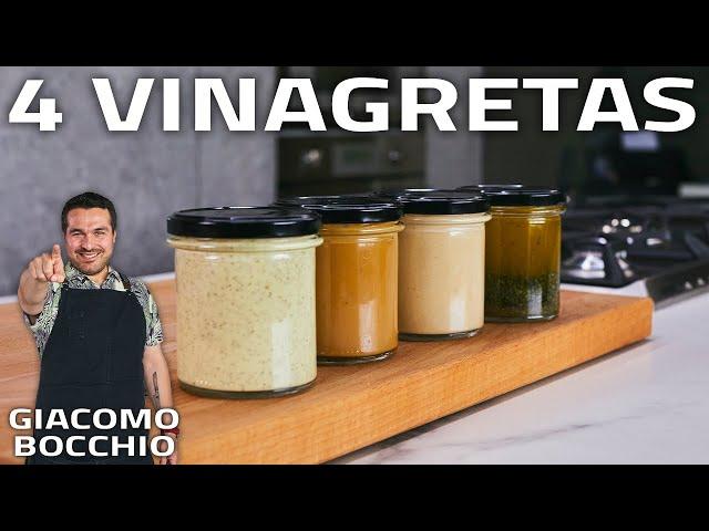 APRENDE A PREPARAR 4 VINAGRETAS PARA TUS ENSALADAS | GIACOMO BOCCHIO