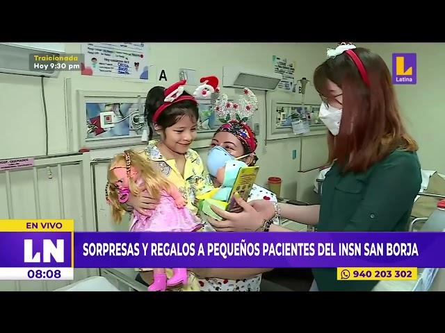 Sorpresas y regalos a pacientes del Instituto Nacional de Salud del Niño de San Borja