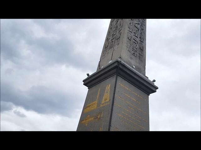 An Ancient Egyptian Obelisk  in Paris