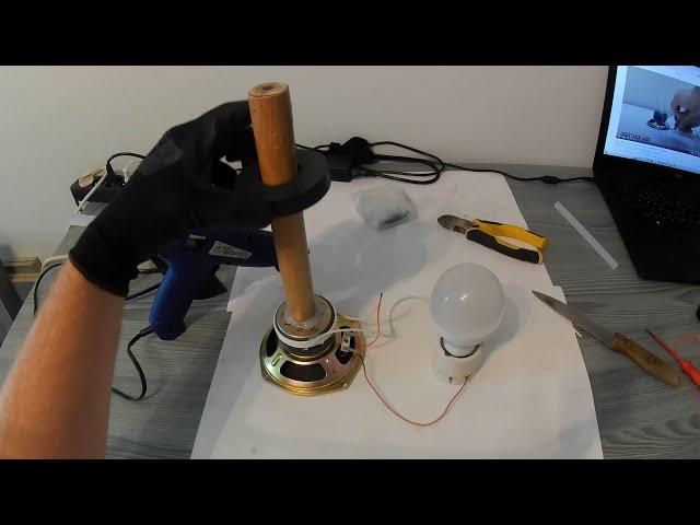 Free energy generator using speaker and magnet, is it works? Testing