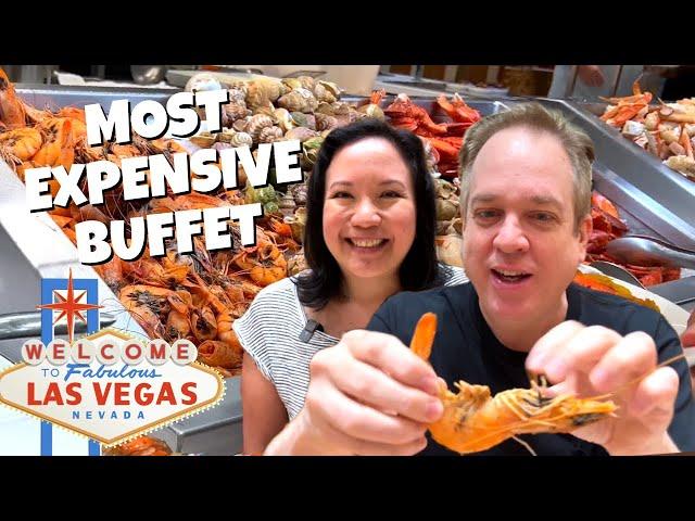 BEST BUFFET Las Vegas All You Can Eat Seafood Steak Lobster Buffet Caesars Bacchanal Dinner Buffet