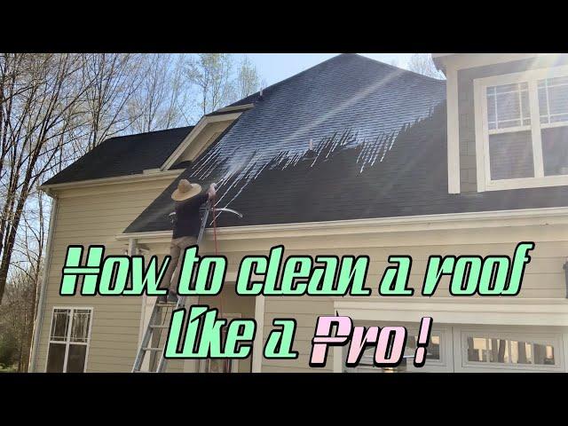 How to clean a roof like a pro!