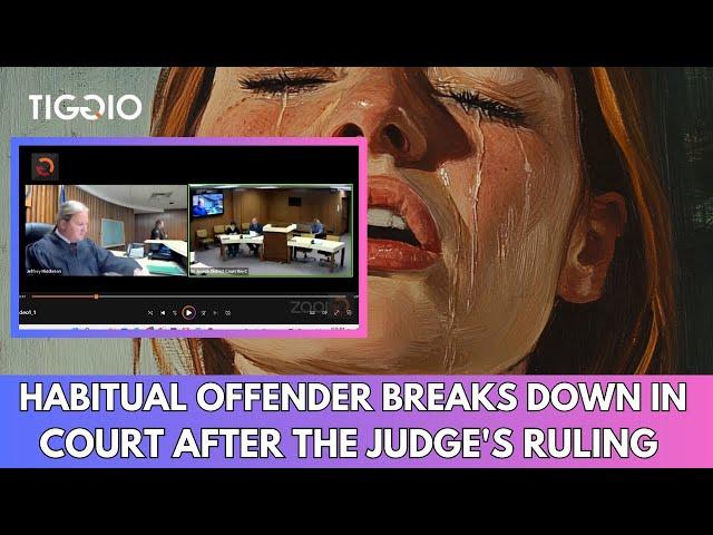 Habitual Offender Breaks Down In Court After Judge Middleton's Ruling | Team Tiggio Court TV