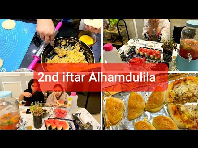 2nd iftar 2021 || Husband kiun ni a rai || baked half moon || healthy drink