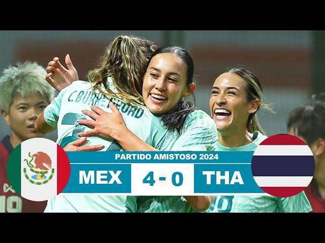 Mexico Femenil vs Tailandia 4-0 Resumen Goles 2024