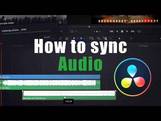 How to Sync Audio - Davinci Resolve 18