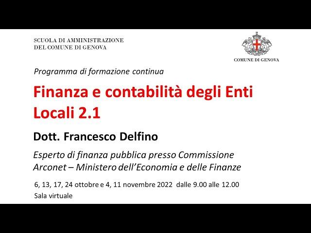 Finanza e contabilità degli Enti Locali (2022) 2.1