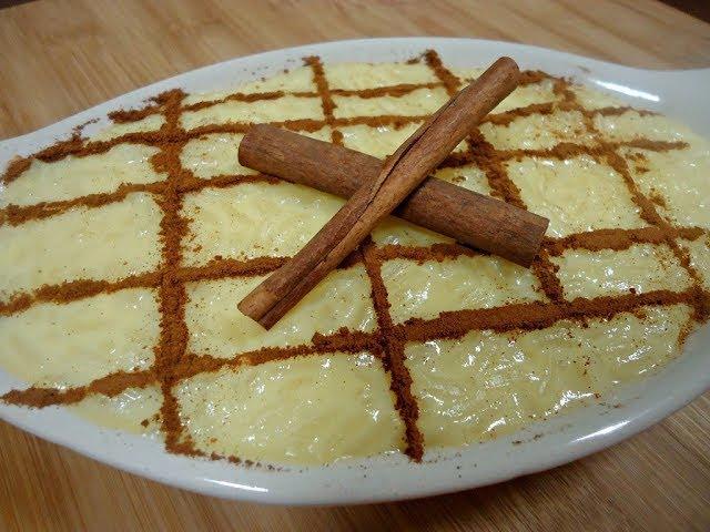 Arroz doce cremoso.