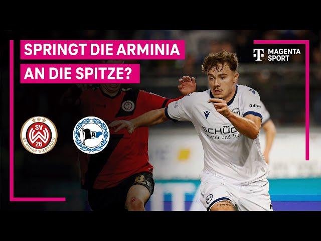 SV Wehen Wiesbaden - DSC Arminia Bielefeld, Highlights mit Live-Kommentar | 3. Liga | MAGENTA SPORT