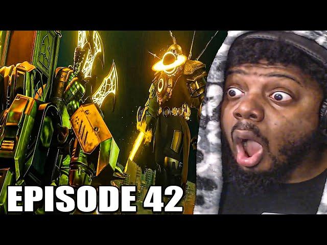 TITAN CLOCKMAN VS SINISTER CLOCK MAN!! | skibidi toilet multiverse 042 REACTION