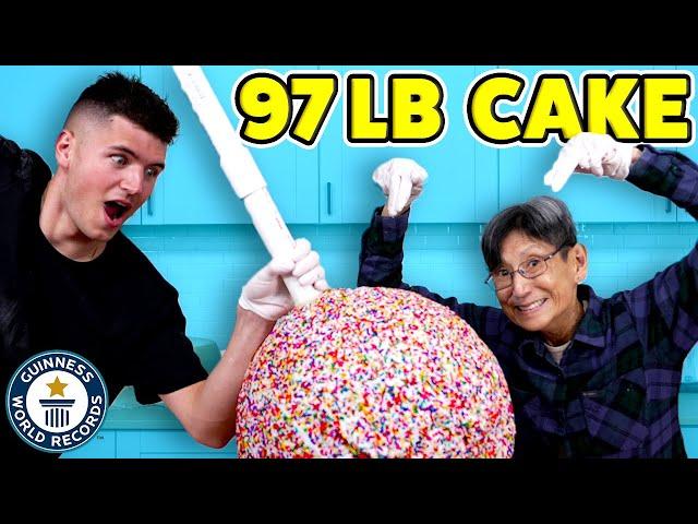 Creating the biggest CAKE POP EVER - Guinness World Records