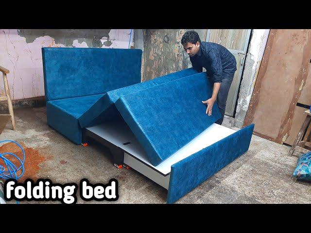 how to make folding sofa bed// how to make sofa cum bed// three folding bed