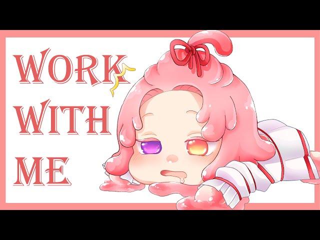 [Work with Slime] Working on art commission ~ #Vtuber #EnVtuber #shorts #vertical