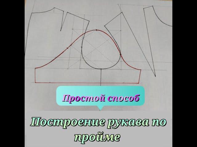 Построение РУКАВА по пройме без формул, просто и доступно! Мой DIY