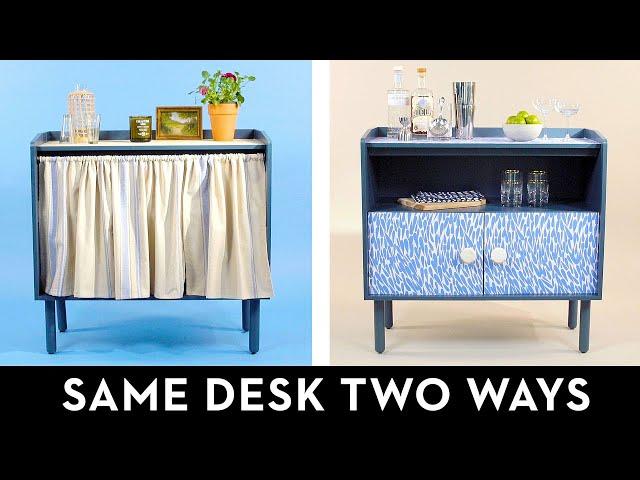 We Gave The Same Desk TWO DIFFERENT TEMPORARY DIY MAKEOVERS | Good Housekeeping