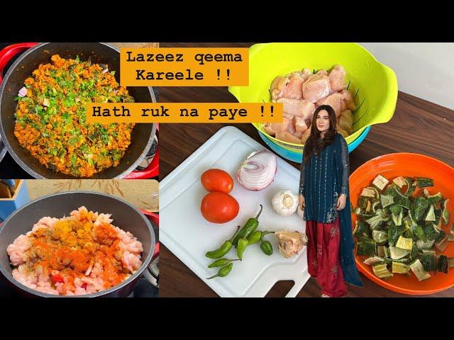 Lazeeez Qeema kareele - Unique Style - Recipe By Merium Pervaiz !!