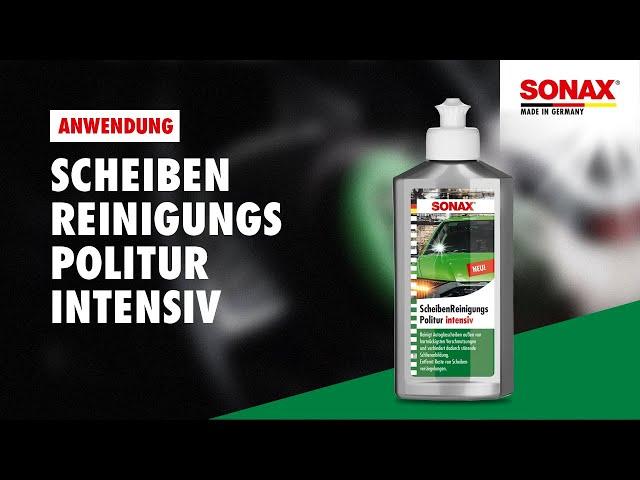 Anwendung SONAX Scheiben Reinigungspolitur intensiv