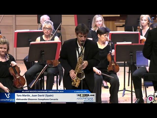 Juan David Toro Martin plays  Aleksander Glazunov: Saxophone Concerto