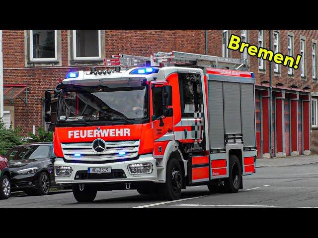 [NEUE HLF‘s FÜR DIE HANSESTADT!] Einsatzfahrt ELW + neues HLF1 & HLF2 Feuerwehr Bremen Wache 1!