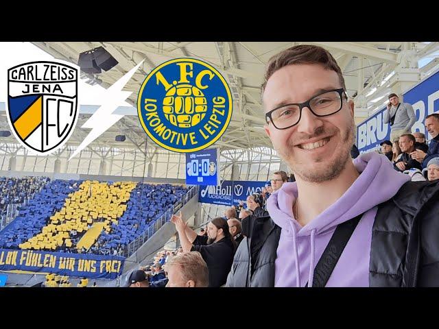 Wildes Topspiel  - 2x ROT, PYROWURF & spätes SIEGTOR | Carl Zeiss Jena vs Lok Leipzig Stadionvlog