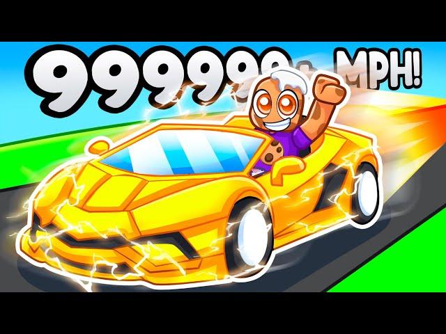 Racing 9,386,721 MPH on SUPER CARS in Roblox!