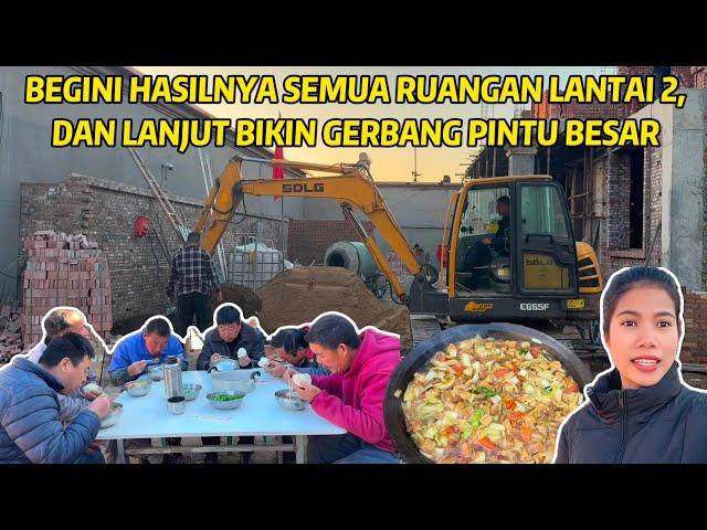 BEGINI HASILNYA RUANGAN LANTAI 2, LANJUT BANGUN GERBANG PINTU DAN MASAKIN MAKANAN YANG MEREKA SUKA