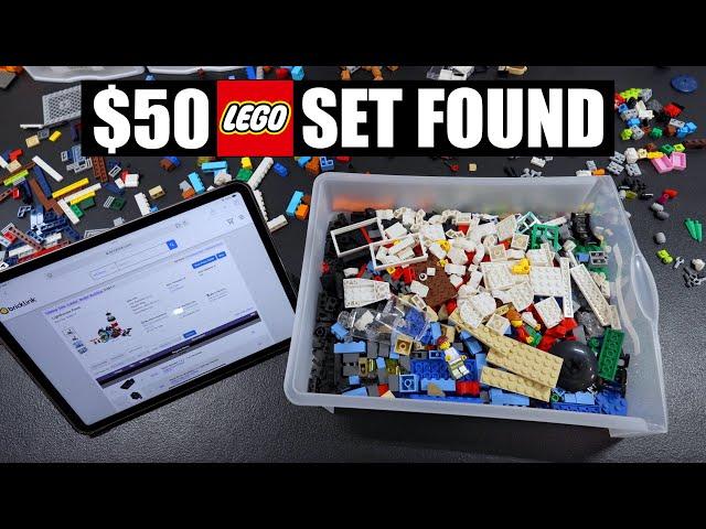 Pulling a $50 LEGO Set From a Yard Sale Lot