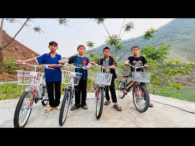 Các cháu mồ côi chính thức có siêu xe để đi học.