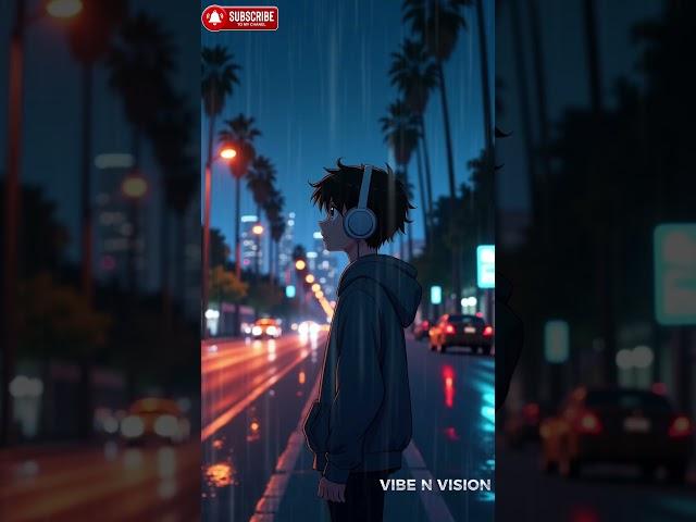 Lost in Lofi: A Rainy Night in L.A. ️ #LoFiVibes #NightAesthetic