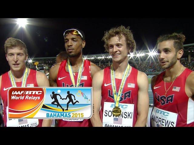 IAAF World Relays Bahamas 2015 - 8 Laps Men Final - Team USA Gold