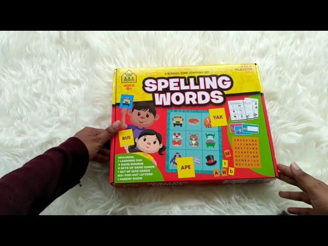 School Zone Learning Set Spelling Words