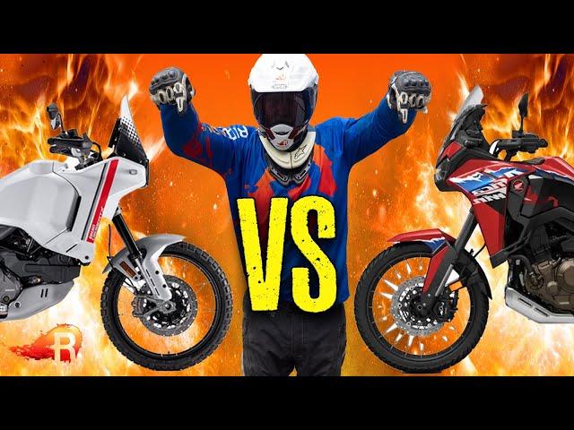 Ducati Desert X VS Honda Africa Twin | We Tested Both!