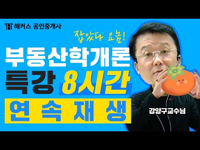 공인중개사 단 8시간 만에 완전 정복 강양구 부동산학개론 왕초보 특강｜해커스 공인중개사