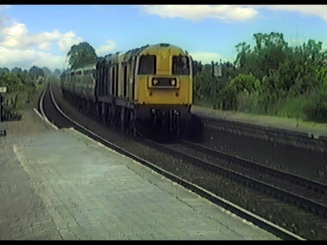 British Rail 1988 - Summer Saturday Skegness trains at Heckington