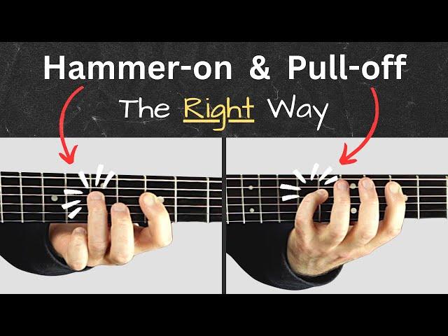 Are you doing guitar pull-offs this way? | Guitar Hammer on & Pull Off | Guitar Technique Tutorial