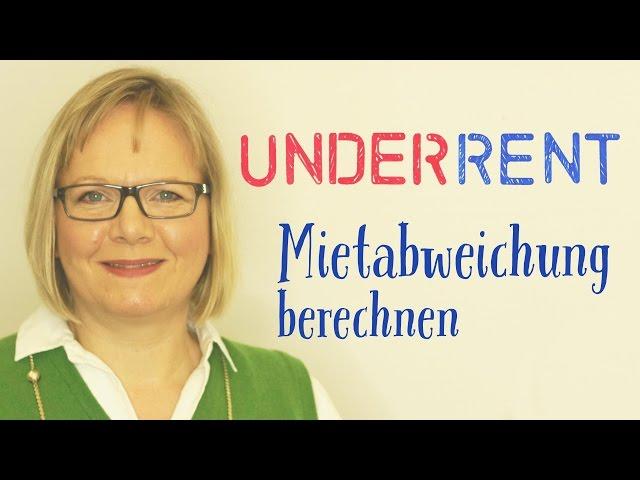 Zu niedrige Miethöhe (underrent) bei Renditeobjekt berechnen