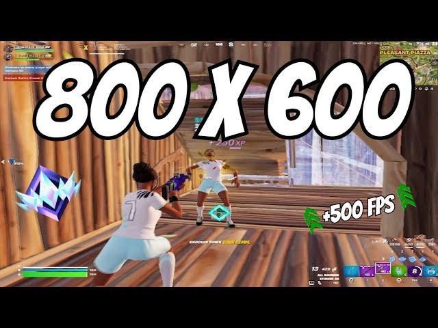 800x600 (240 HZ) is *UNFAIR* in Fortnite Ranked (UNREAL) | Lowest Delay Stretch Res