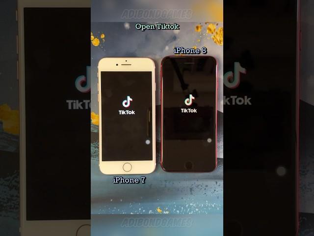 iPhone 8 vs iPhone 7 open tiktok