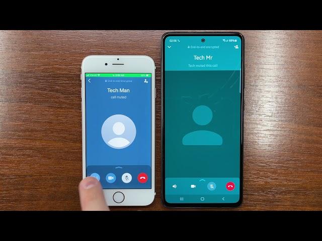 Apple iPhone 6S vs Samsung Galaxy A52 WhatsApp Incoming and Outgoing Calls (iOS 15 vs Android 11)