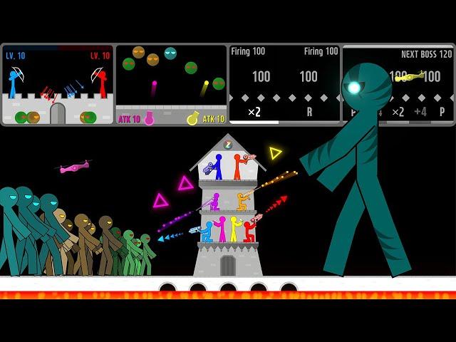 Stickman Defence : Zombie Attack - Marble & Ragdoll battle