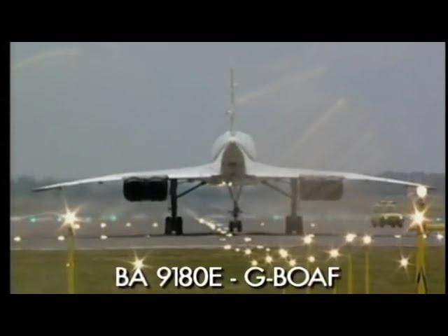 Concorde take off (Raw afterburners)  BA 9180E - G-BOAF July 17th 2001