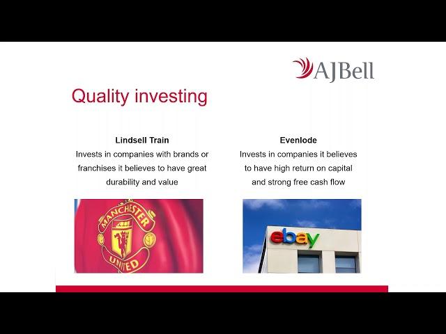 AJ Bell Youinvest webinar - Four classic investment strategies – explained